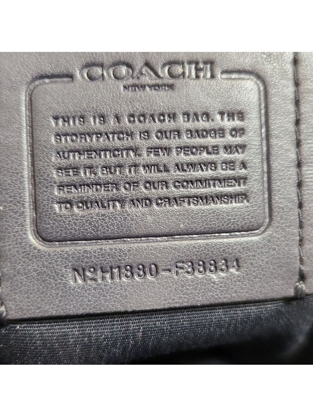 Coach Charlie Double Zipper Leather Backpack With Lacquer Rivets - Picture 15 of 16